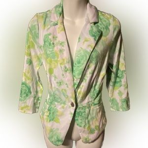 Light Spring Floral Print Jacket